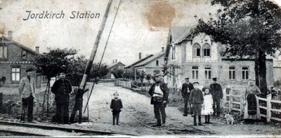 R. E. Brink på postkort fra Hjordkær